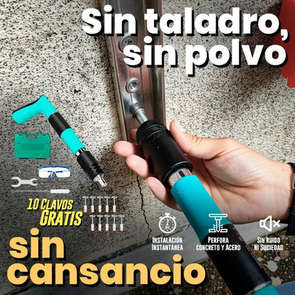 Kit Pistola Neumática Fijación Clavos Ac - Imagen 1