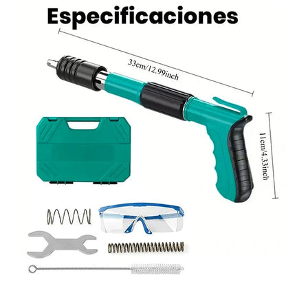 Kit Pistola Neumática Fijación Clavos Ac - Imagen 2