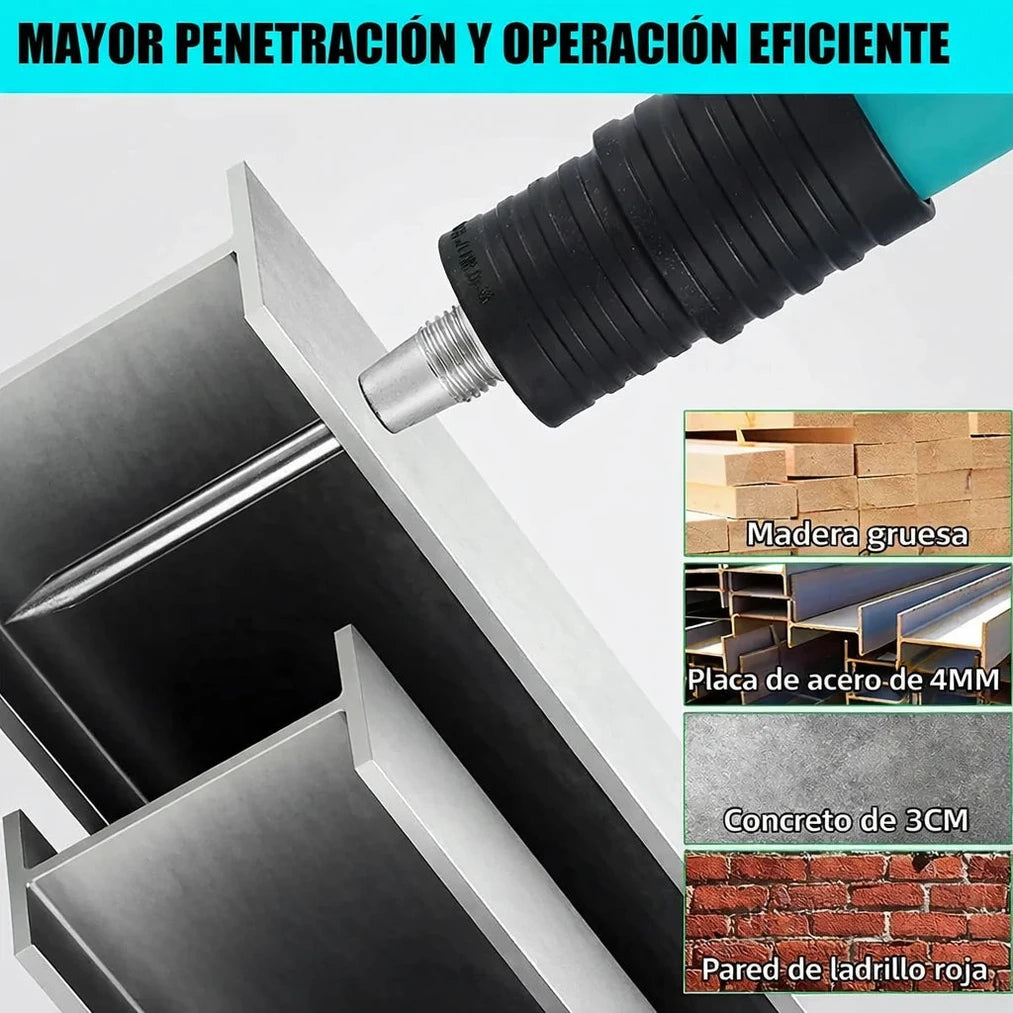 Kit Pistola Neumática Fijación Clavos Ac - Imagen 5